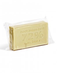 Мыло хозяйственное 72% 200 г в прозрачной обертке (х54)