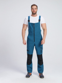 Полукомбинезон ProfLineSpecialist (тк.РипСтоп,240), циан/черный