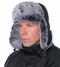 Шапка-ушанка Brodeks KM109 черный 