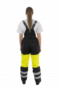 Зимние женские сигнальные брюки Brodeks KW330, желтый/черный 