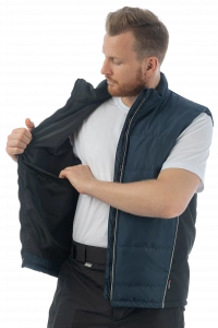 Жилет утепленный Brodeks KW101, синий/черный 