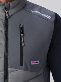 Жилет утепленный ProfLineLeader (тк.Нейлон/Софтшел), серый