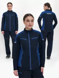 Куртка женская ProfLineSpecialist (тк.Смесовая,240), т.синий/васильковый