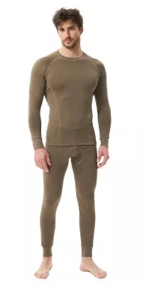 Термобельё в комплекте (фуфайка, кальсоны) EcoDry RealMan хаки (В КОРОБКЕ)