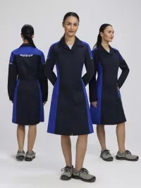 Халат женский ProfLineSpecialist (тк.Смесовая,240), т.синий/васильковый