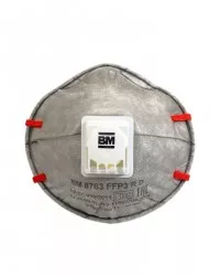 Респиратор ВМ-8763 NR D FFP3 (50 ПДК) с клапаном, чашеобразная, от аэрозолей (кр10х360)